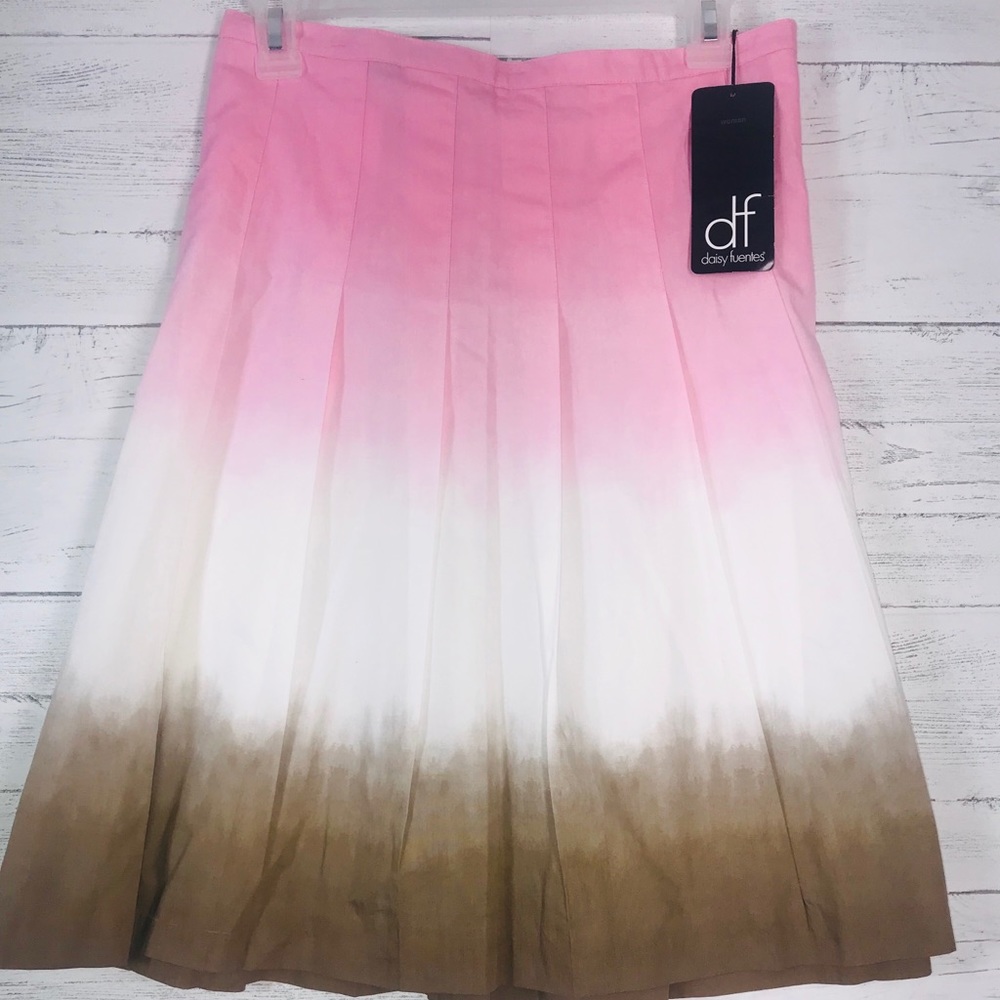 NWT Daisy Fuentes 16X Pink Ombré Skirt